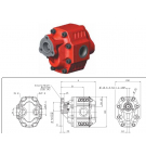 Gear pump Binotto LTGH-84 UNI